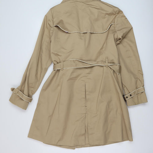 Gap Womens Beige Overcoat Coat Size M Button