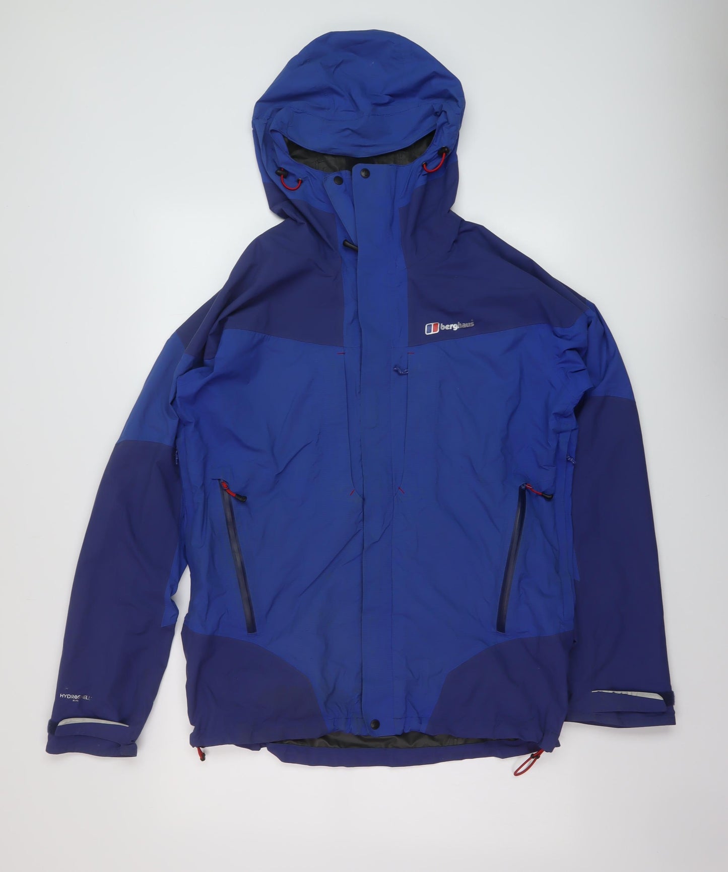 Berghaus Mens Blue Rain Coat Coat Size M Zip