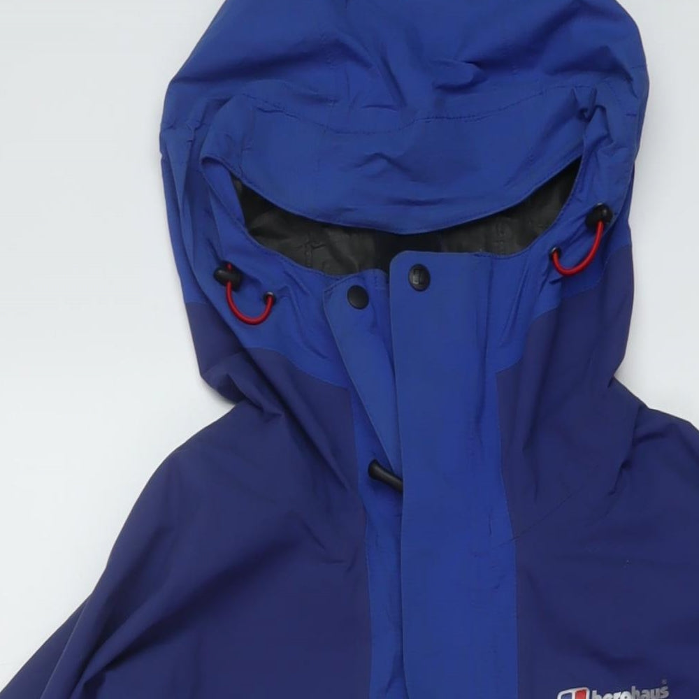 Berghaus Mens Blue Rain Coat Coat Size M Zip