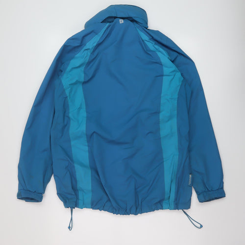 Mountain Warehouse Womens Blue Rain Coat Coat Size 14 Zip