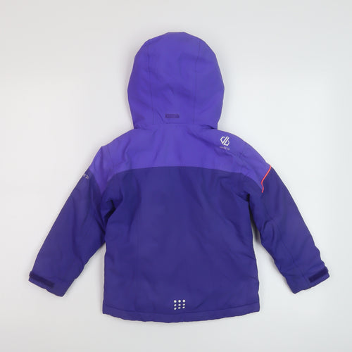 Dare 2B Boys Purple Rain Coat Coat Size 3-4 Years Zip