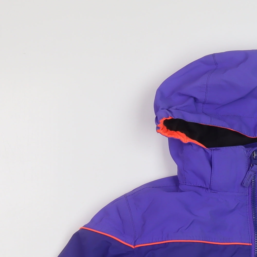 Dare 2B Boys Purple Rain Coat Coat Size 3-4 Years Zip