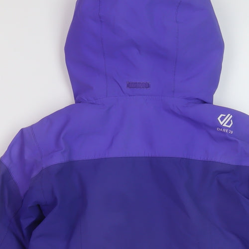 Dare 2B Boys Purple Rain Coat Coat Size 3-4 Years Zip