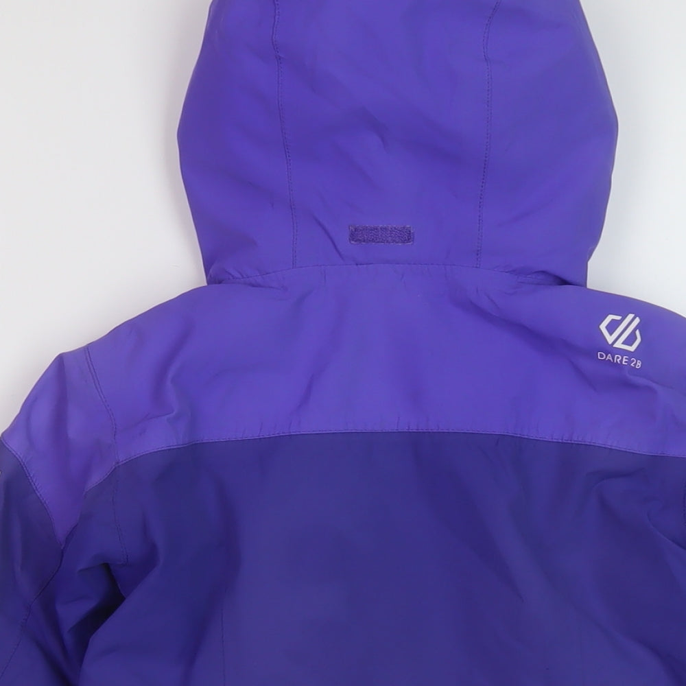 Dare 2B Boys Purple Rain Coat Coat Size 3-4 Years Zip