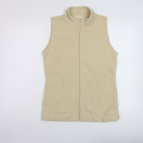 EWM Womens Beige Gilet Jacket Size 10 Zip