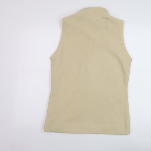EWM Womens Beige Gilet Jacket Size 10 Zip
