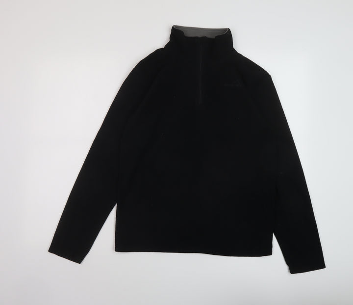 Freedom Trail Womens Black Polyester Pullover Sweatshirt Size 8 Zip