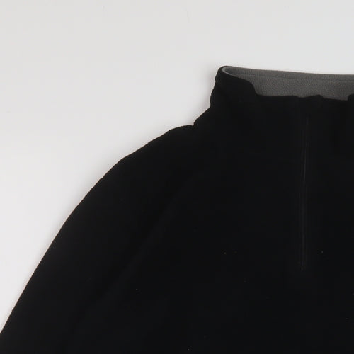 Freedom Trail Womens Black Polyester Pullover Sweatshirt Size 8 Zip
