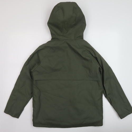 Zara Boys Green Rain Coat Coat Size 11-12 Years Zip
