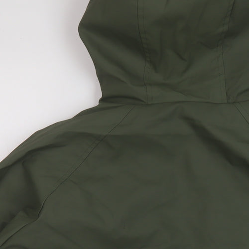 Zara Boys Green Rain Coat Coat Size 11-12 Years Zip
