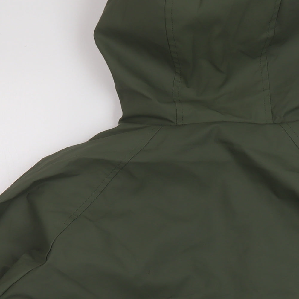 Zara Boys Green Rain Coat Coat Size 11-12 Years Zip