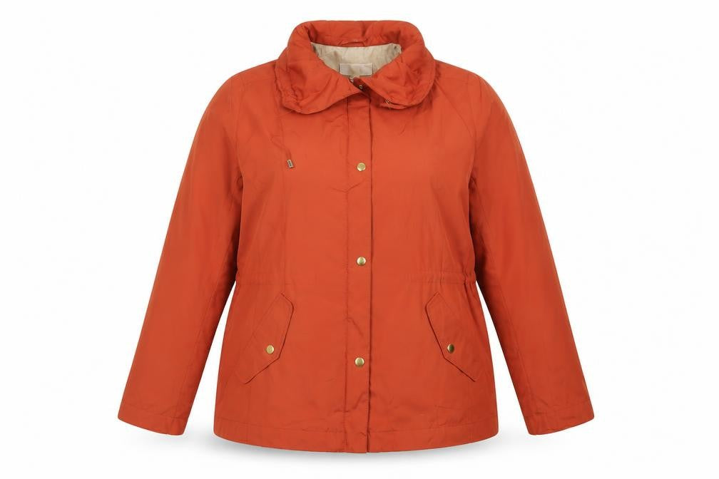 Marks & Spencer Womens Orange Jacket Size 14 Zip