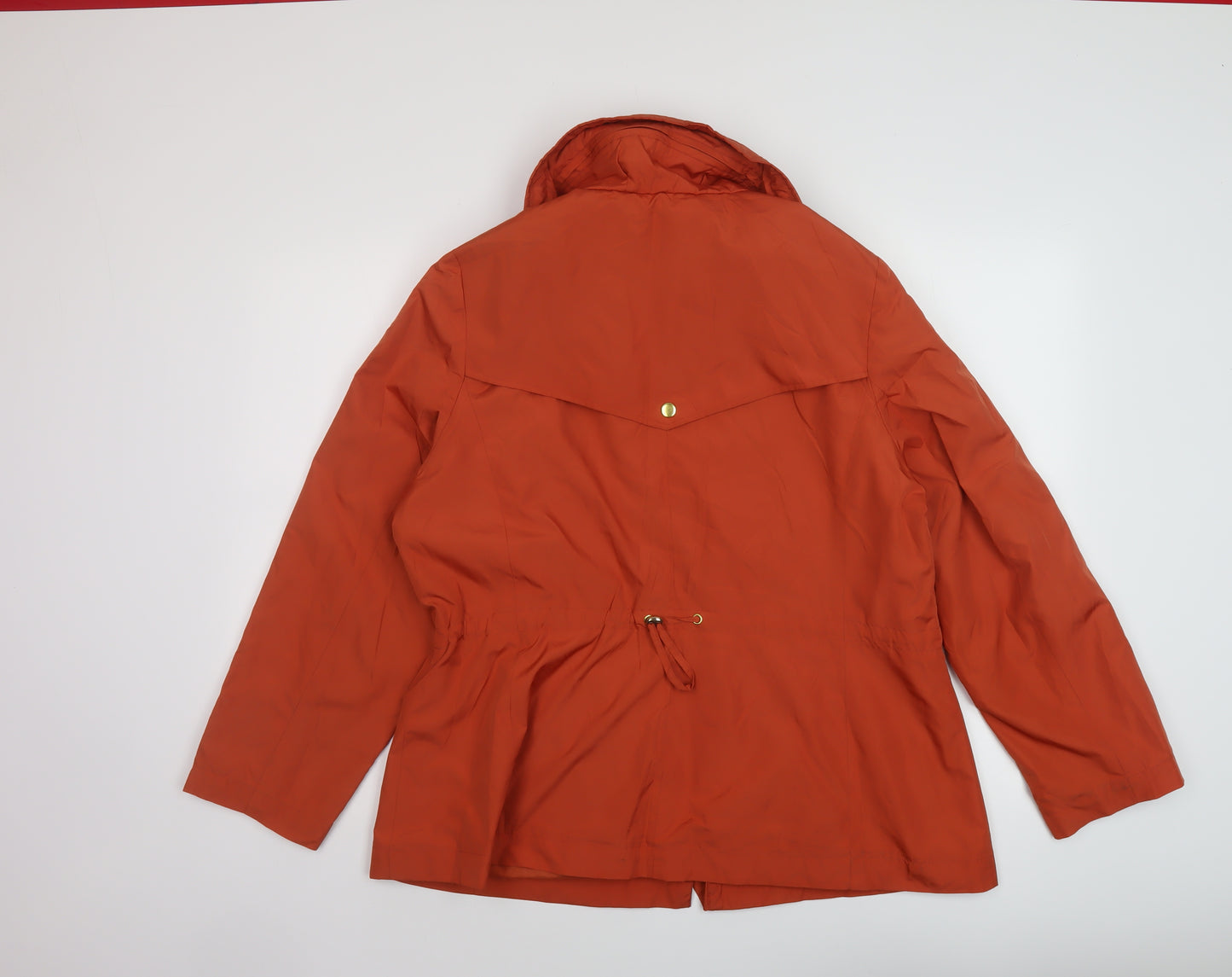 Marks and Spencer Womens Orange Jacket Size 14 Zip