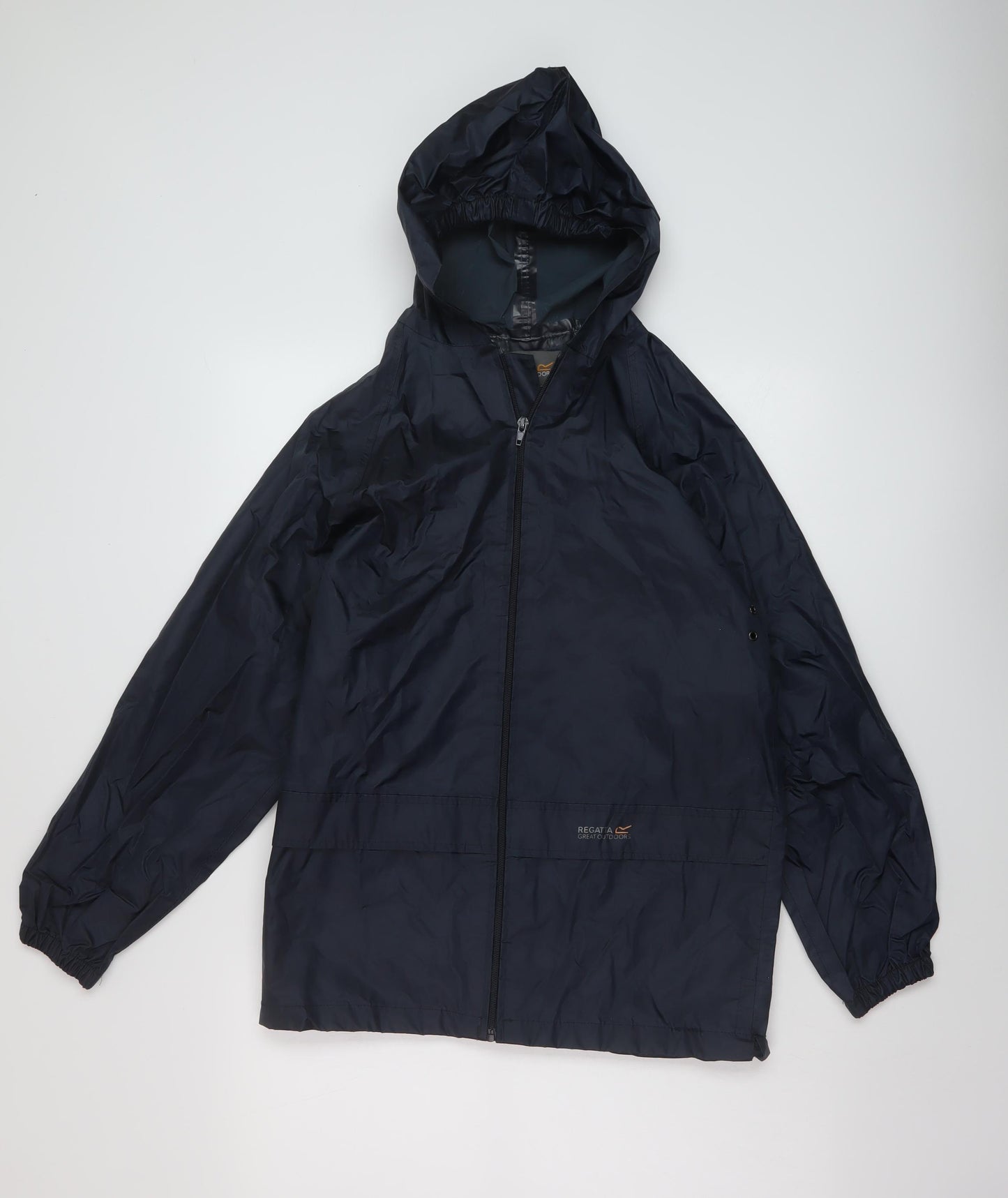 Regatta Boys Blue Rain Coat Coat Size 13-14 Years Zip