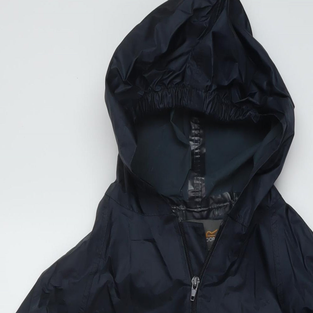 Regatta Boys Blue Rain Coat Coat Size 13-14 Years Zip