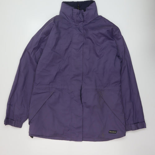 Peter Storm Mens Purple Rain Coat Coat Size L Zip
