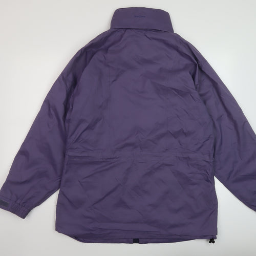 Peter Storm Mens Purple Rain Coat Coat Size L Zip