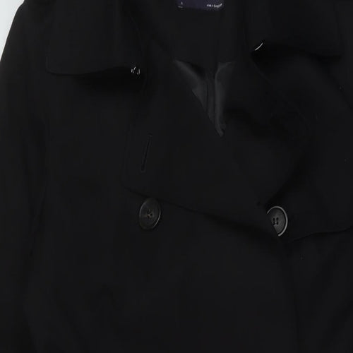 Marks and Spencer Womens Beige Overcoat Coat Size 8 Button