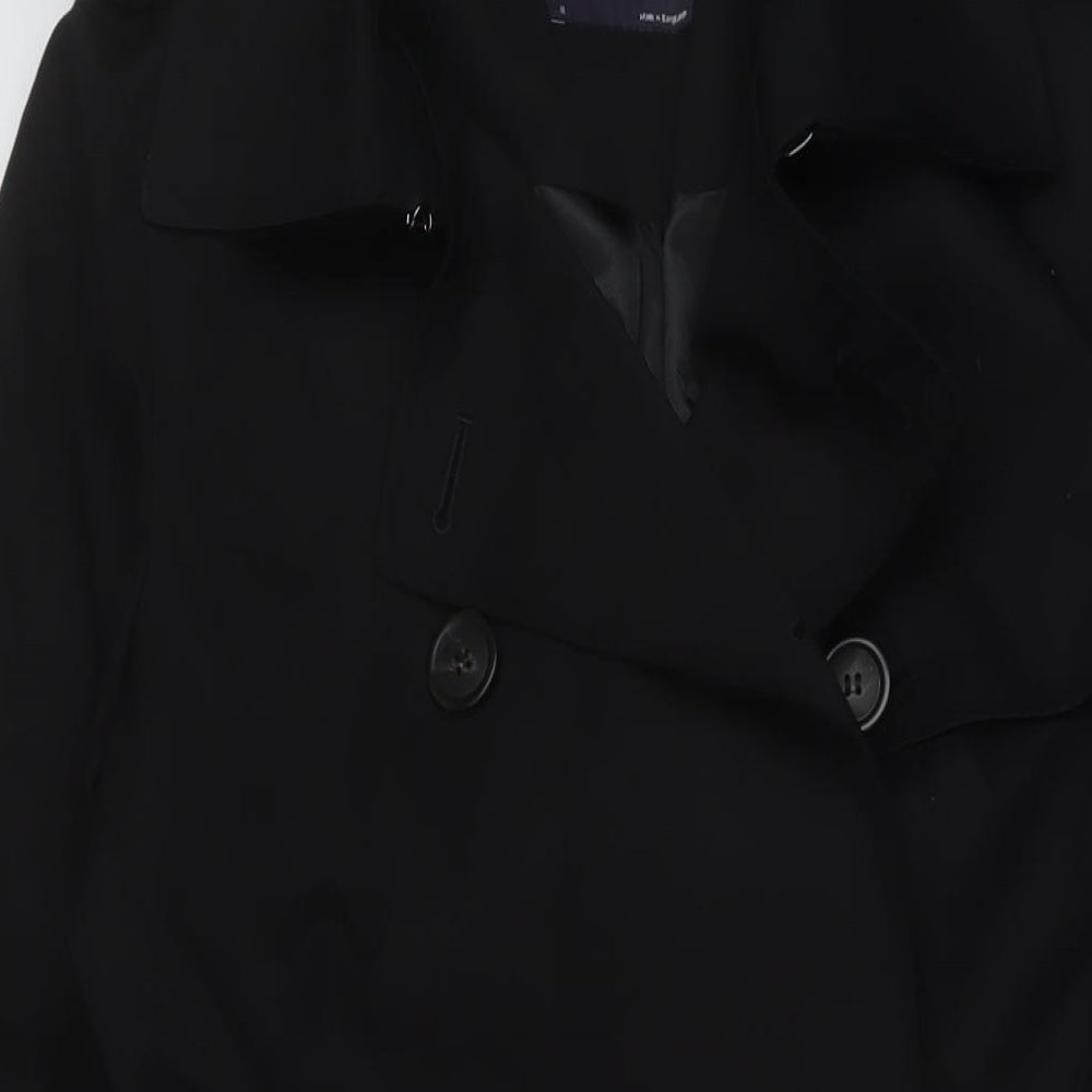 Marks and Spencer Womens Beige Overcoat Coat Size 8 Button