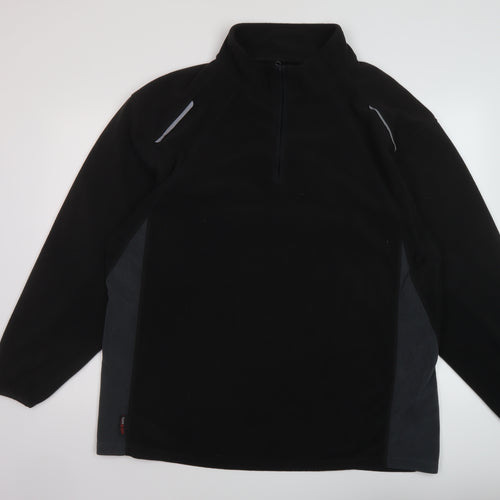 TruffleShuffle Mens Black Polyester Pullover Sweatshirt Size 2XL