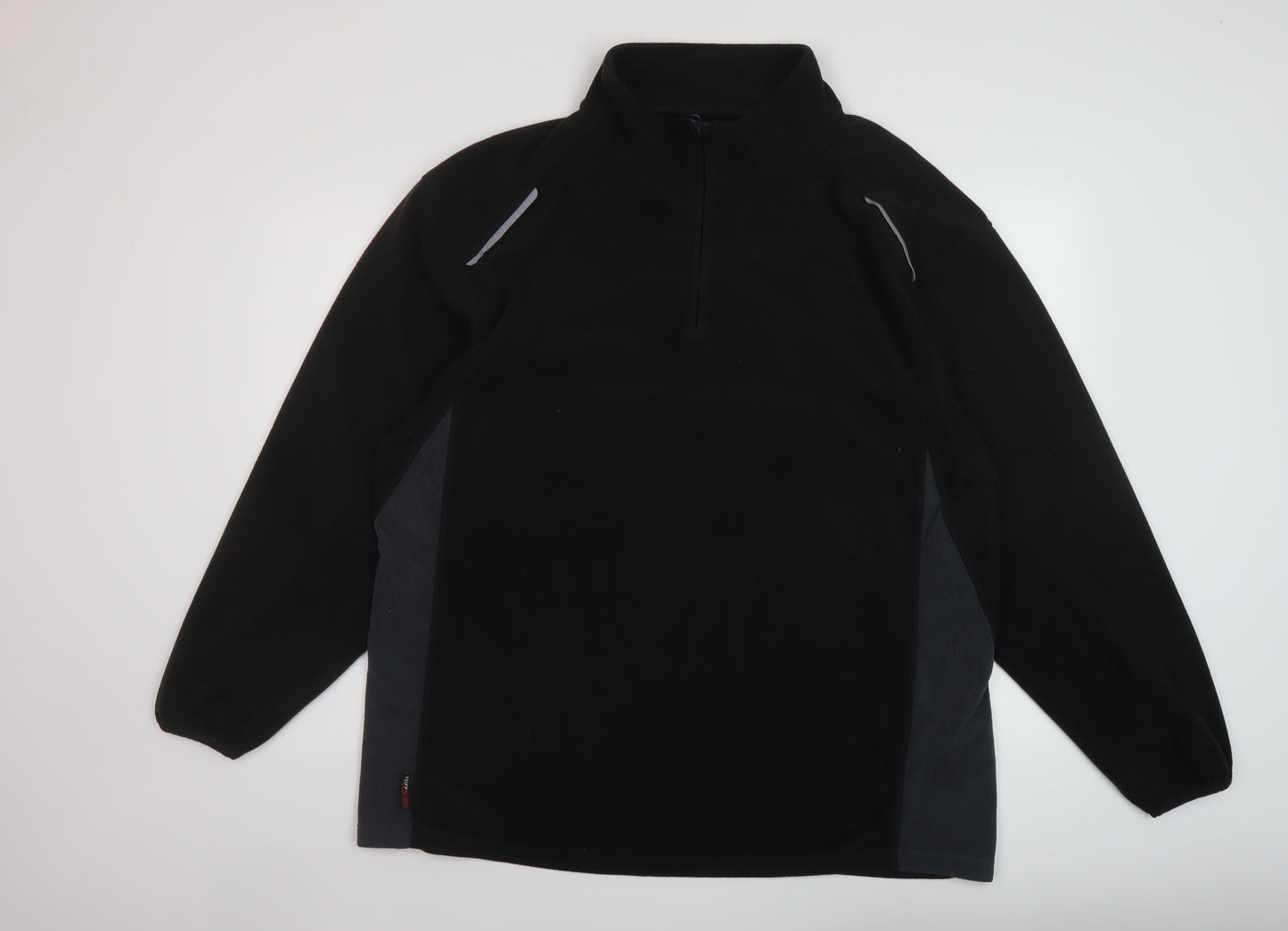 TruffleShuffle Mens Black Polyester Pullover Sweatshirt Size 2XL