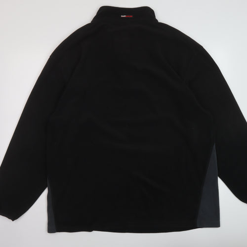 TruffleShuffle Mens Black Polyester Pullover Sweatshirt Size 2XL