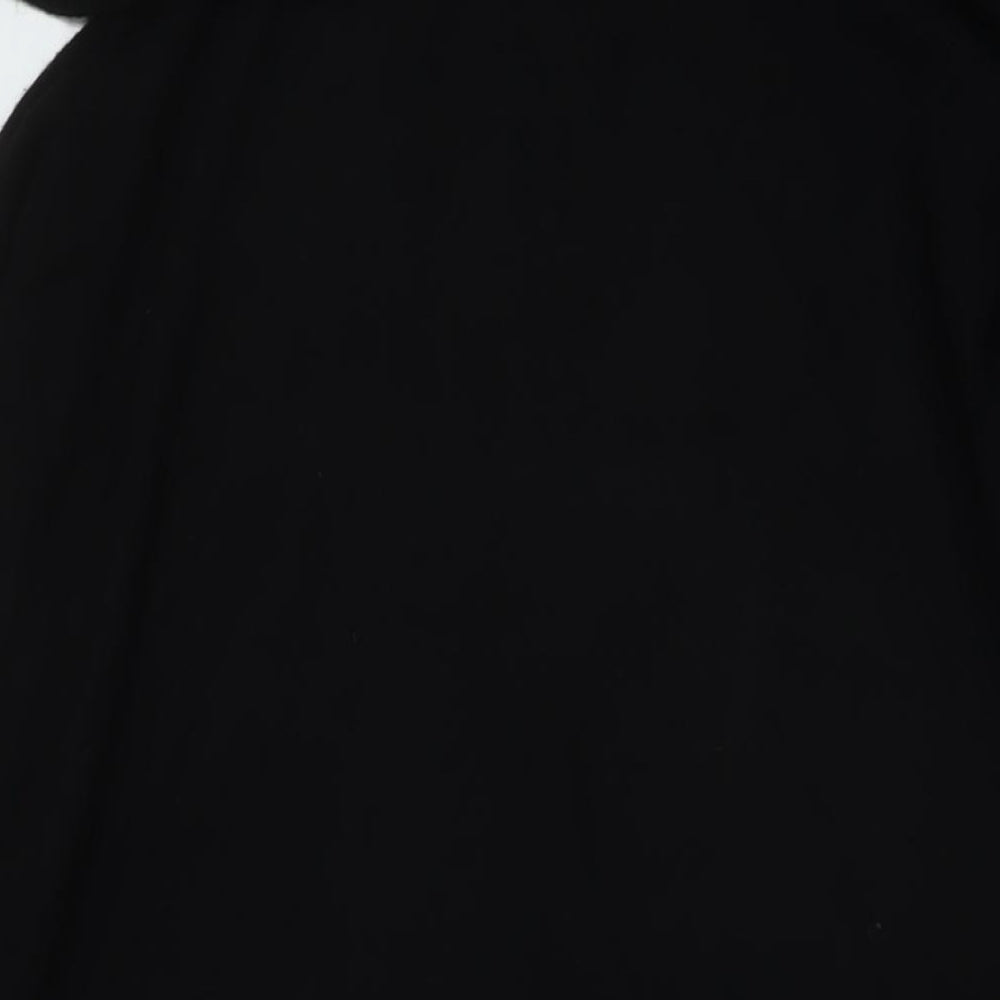 MarlaWynne Womens Black Roll Neck Viscose Pullover Jumper Size XL