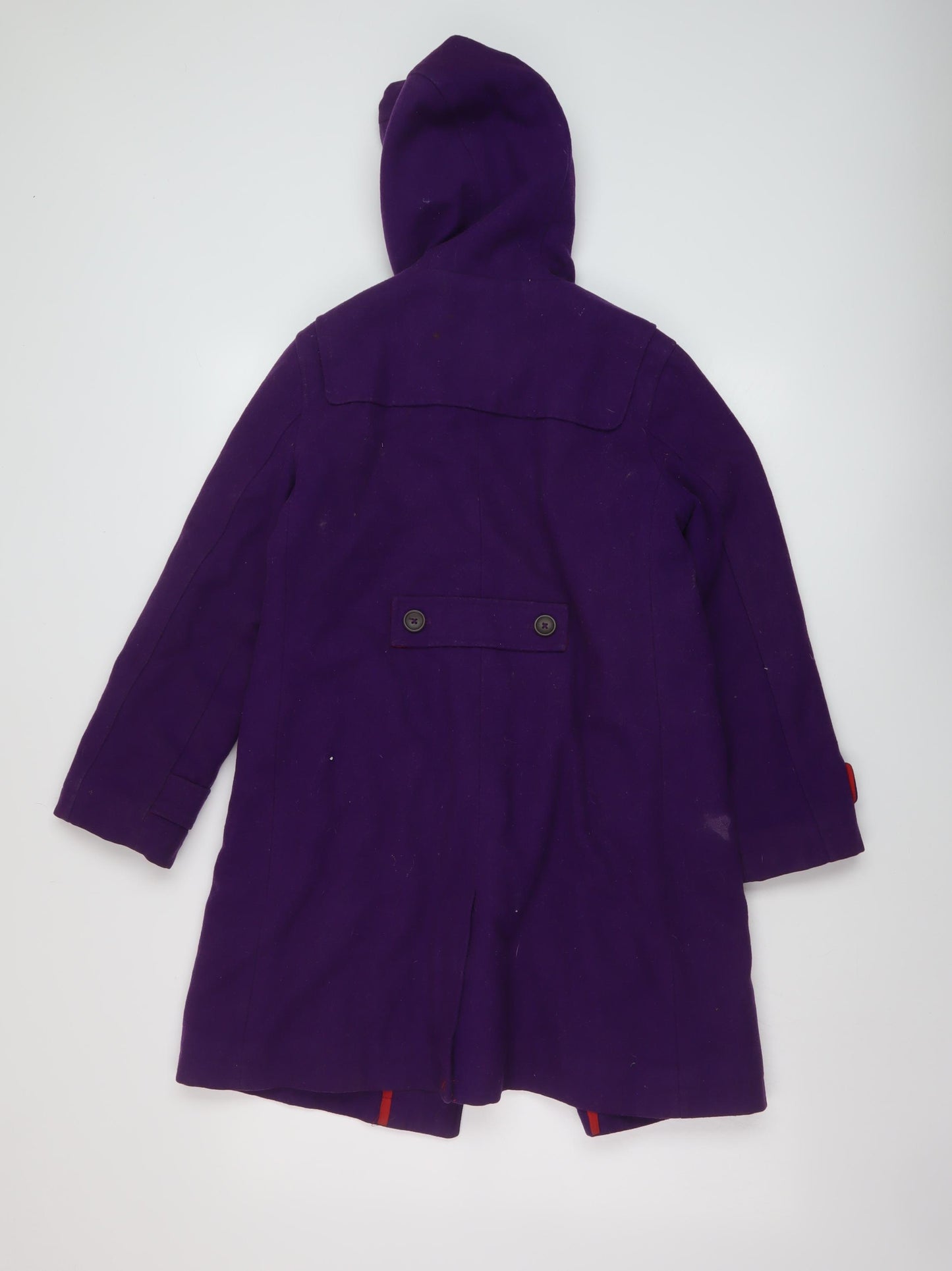 Boden Girls Purple Overcoat Coat Size 11-12 Years Zip