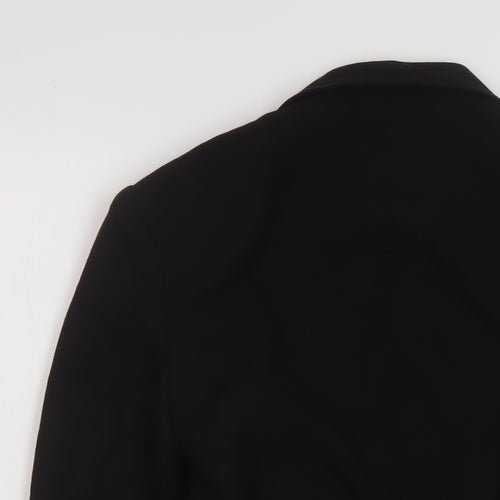 NEXT Womens Black Jacket Size 6 Tie
