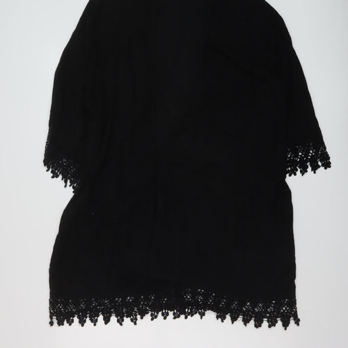 New Look Womens Black Viscose Cover Up Size 20