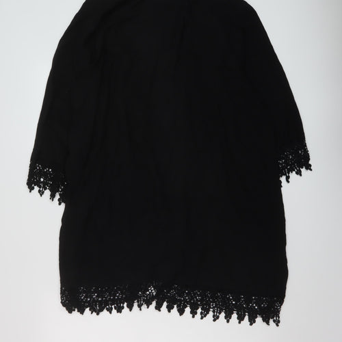 New Look Womens Black Viscose Cover Up Size 20