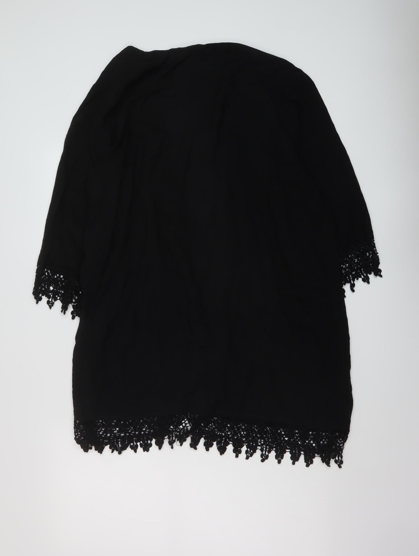 New Look Womens Black Viscose Cover Up Size 20