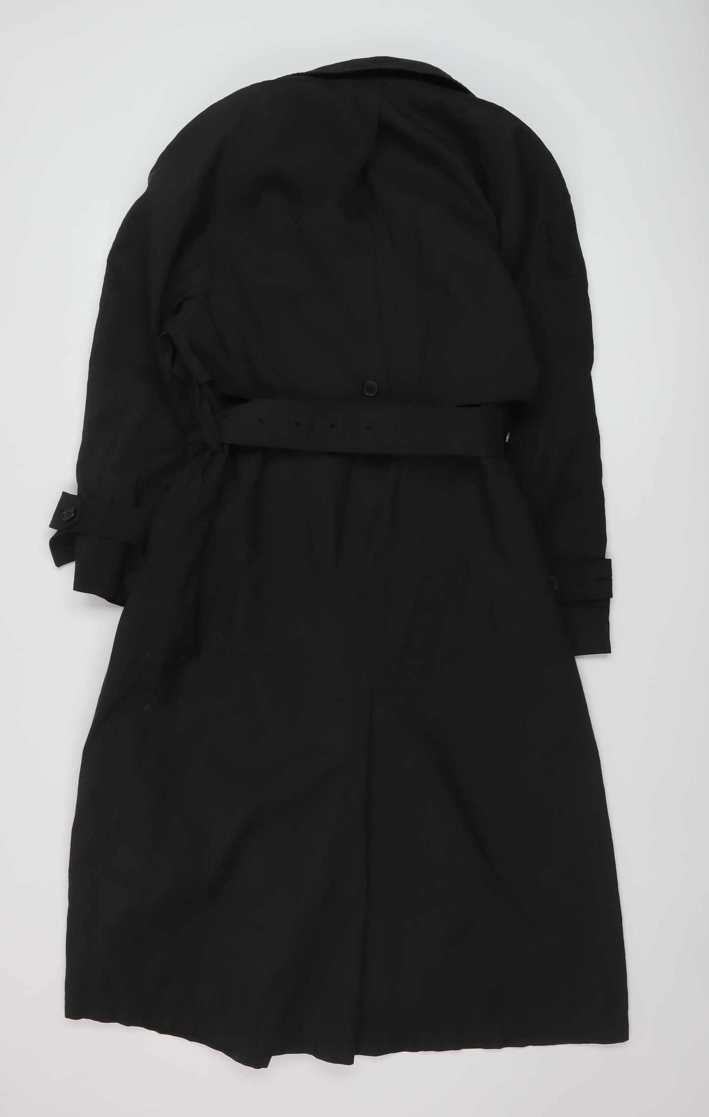 London Fog Womens Black Overcoat Coat Size 4 Button