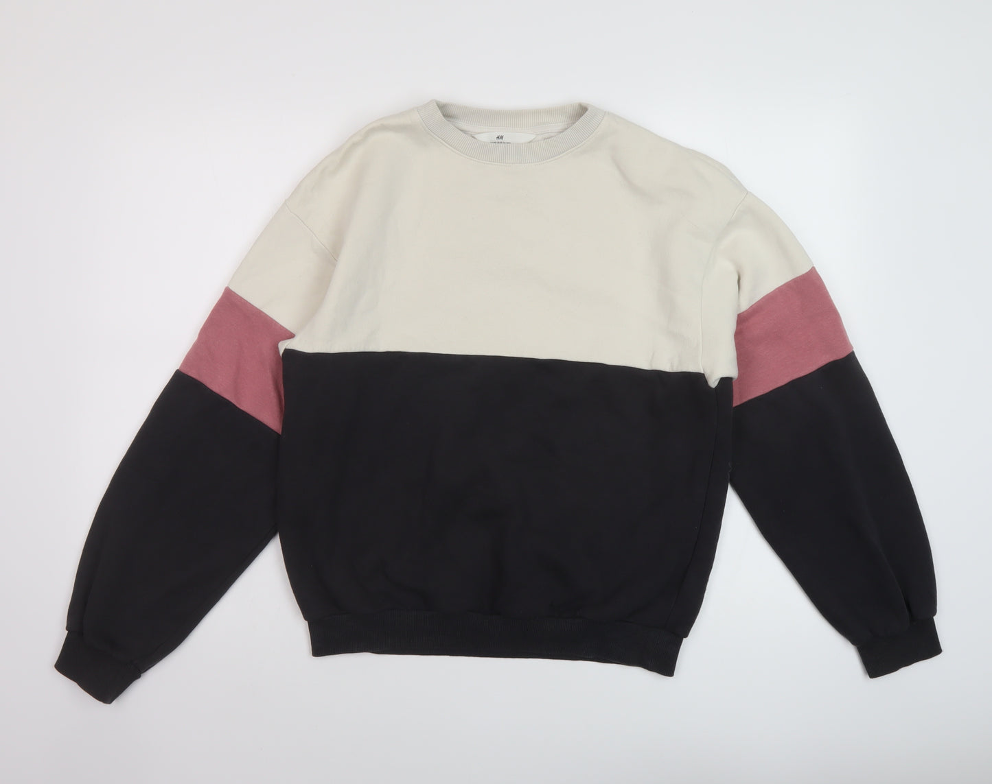 H&,M Girls Multicoloured Cotton Pullover Sweatshirt Size 14 Years Pullover