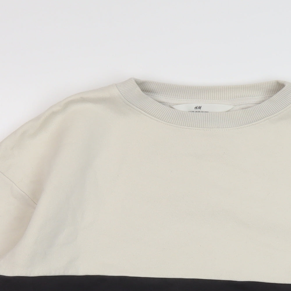 H&,M Girls Multicoloured Cotton Pullover Sweatshirt Size 14 Years Pullover