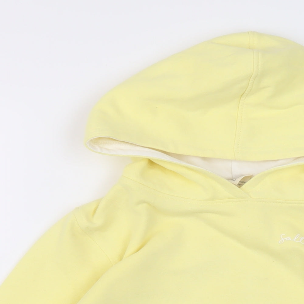 Saltrock Girls Yellow Cotton Pullover Hoodie Size 9-10 Years Pullover