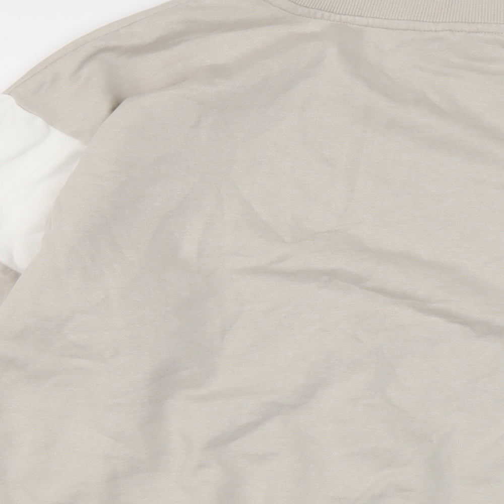 H&M Girls Beige Cotton Pullover Sweatshirt Size 14 Years Pullover