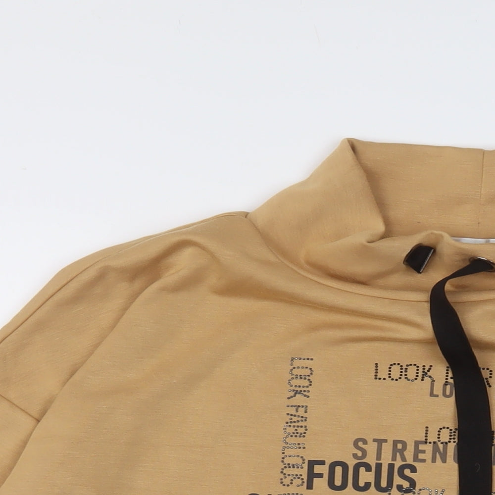 Rick Cardona Womens Beige Modal Pullover Sweatshirt Size 22 Pullover