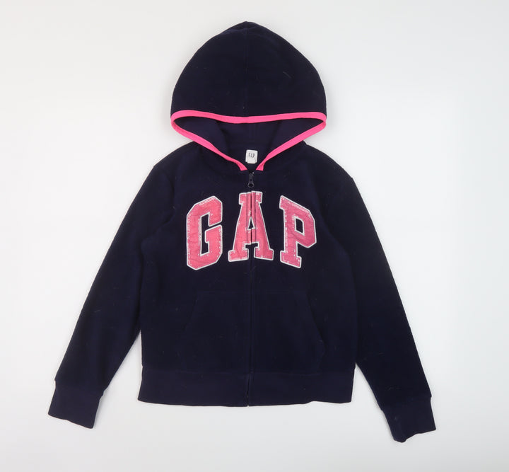 Gap Girls Blue Jacket Size 12 Years Zip