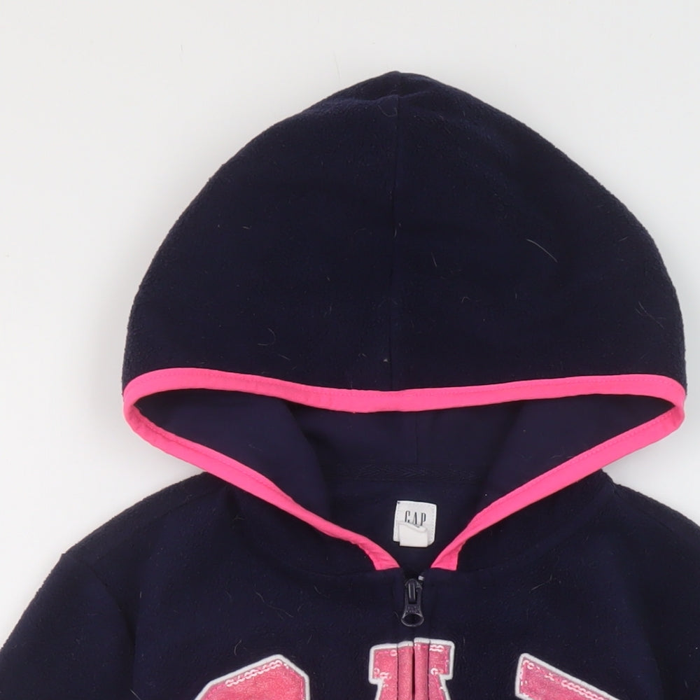 Gap Girls Blue Jacket Size 12 Years Zip