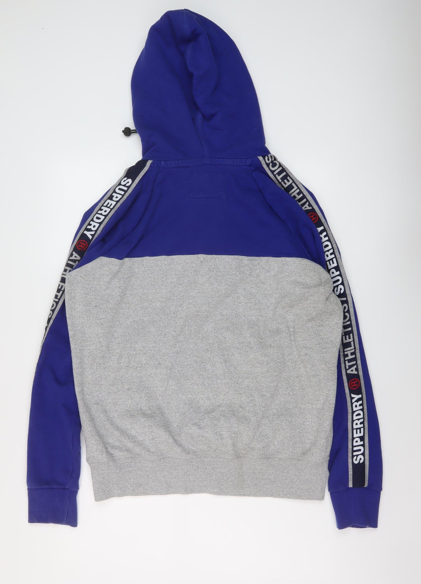 Superdry Mens Blue Cotton Pullover Hoodie Size XL