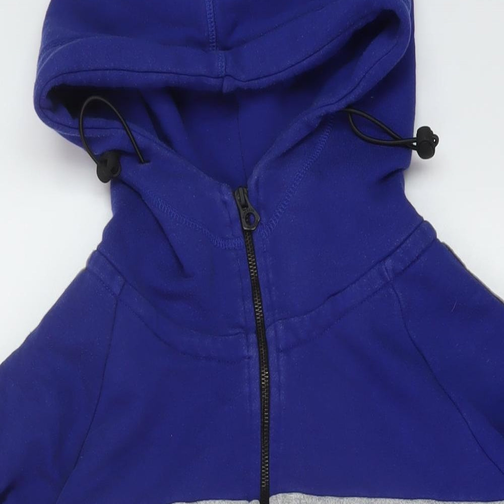 Superdry Mens Blue Cotton Pullover Hoodie Size XL