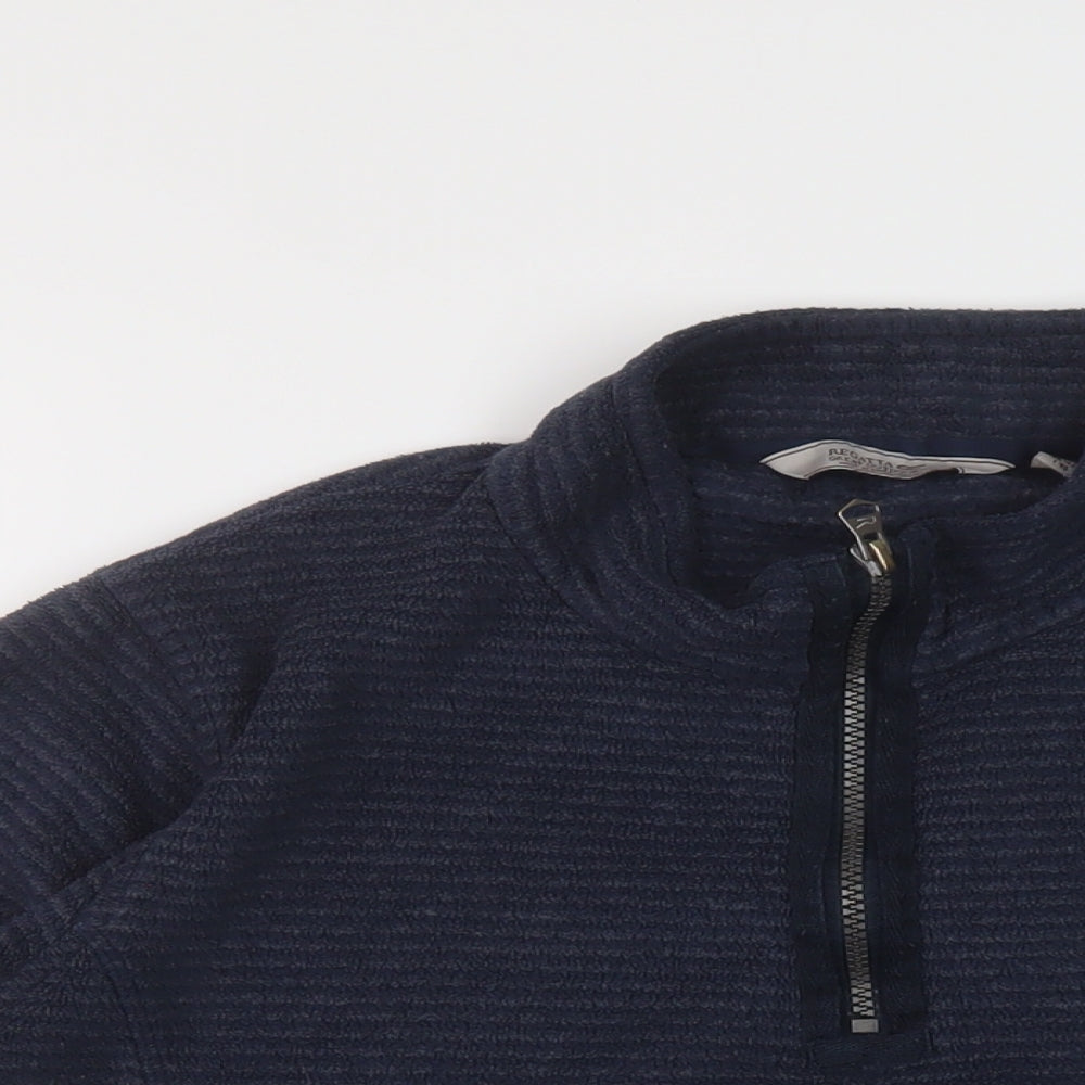 Regatta Womens Blue Polyester Pullover Sweatshirt Size 14 Zip