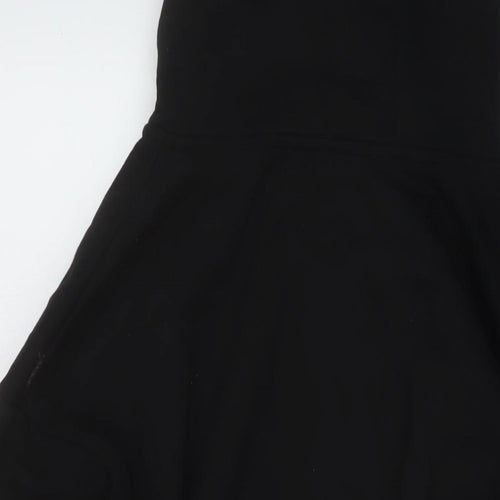 USA Pro Womens Black Cotton Full Zip Hoodie Size 18 Zip