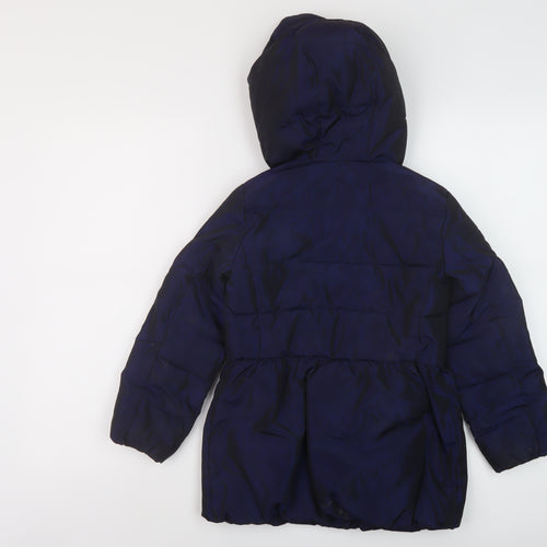 Gap Girls Blue Jacket Size 6-7 Years Zip