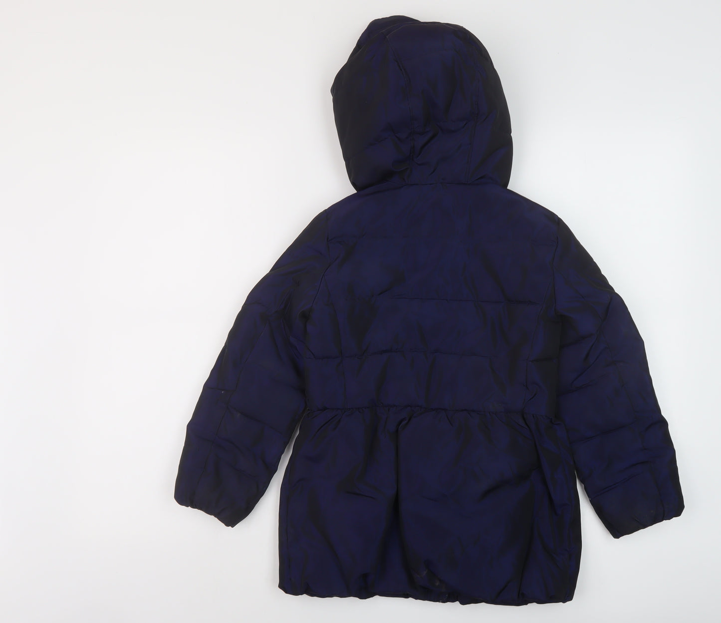 Gap Girls Blue Jacket Size 6-7 Years Zip
