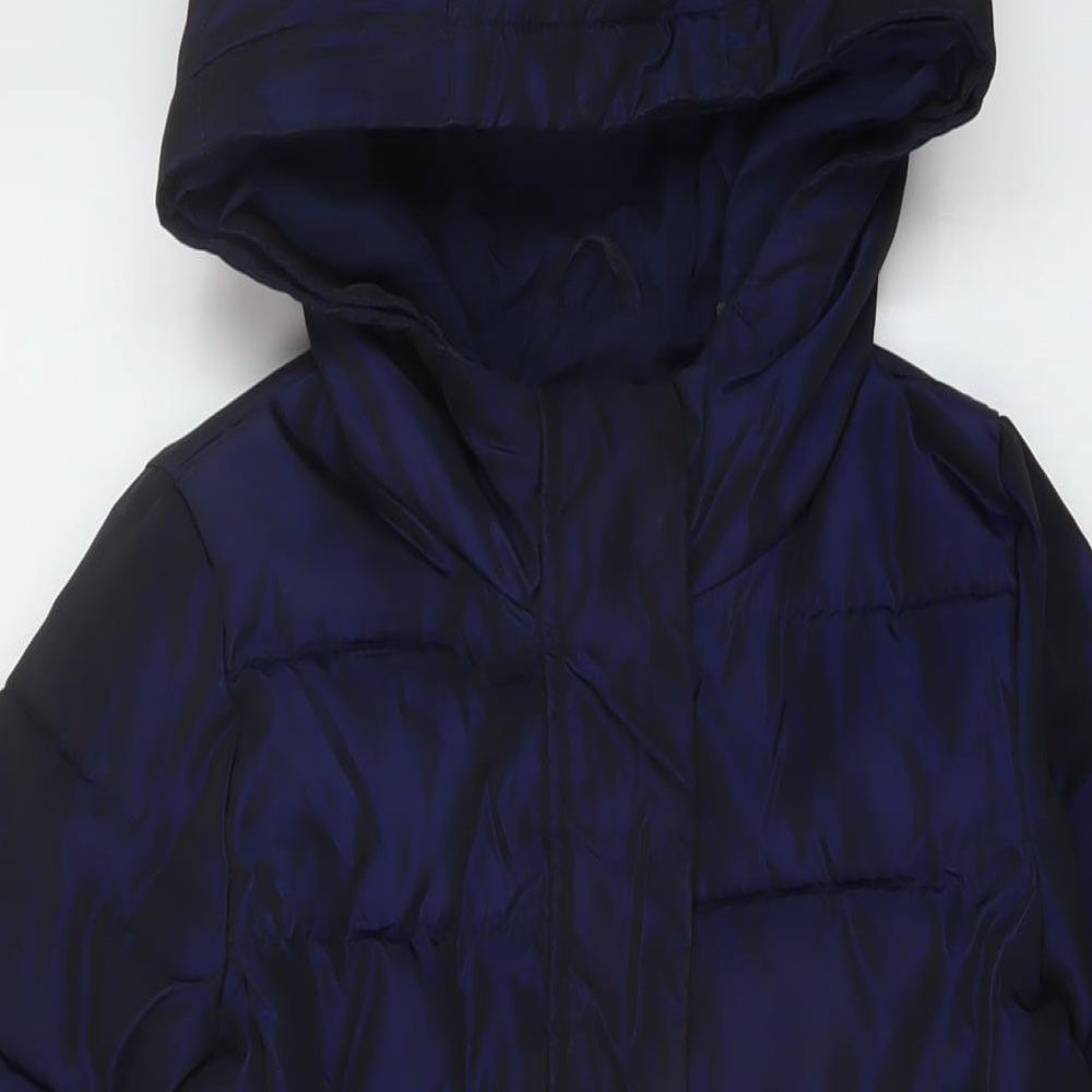 Gap Girls Blue Jacket Size 6-7 Years Zip