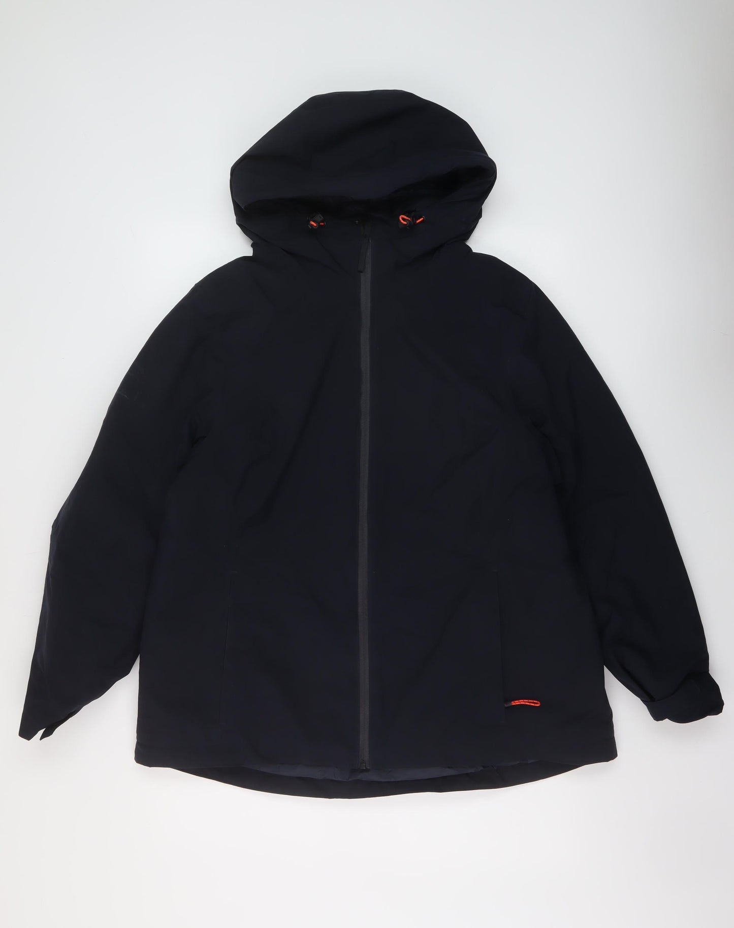 Marks and Spencer Womens Blue Rain Coat Coat Size 18 Zip