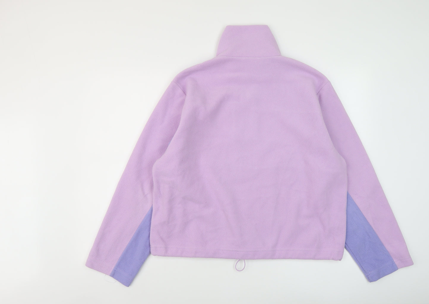 Monki Womens Purple Polyester Pullover Sweatshirt Size M Zip