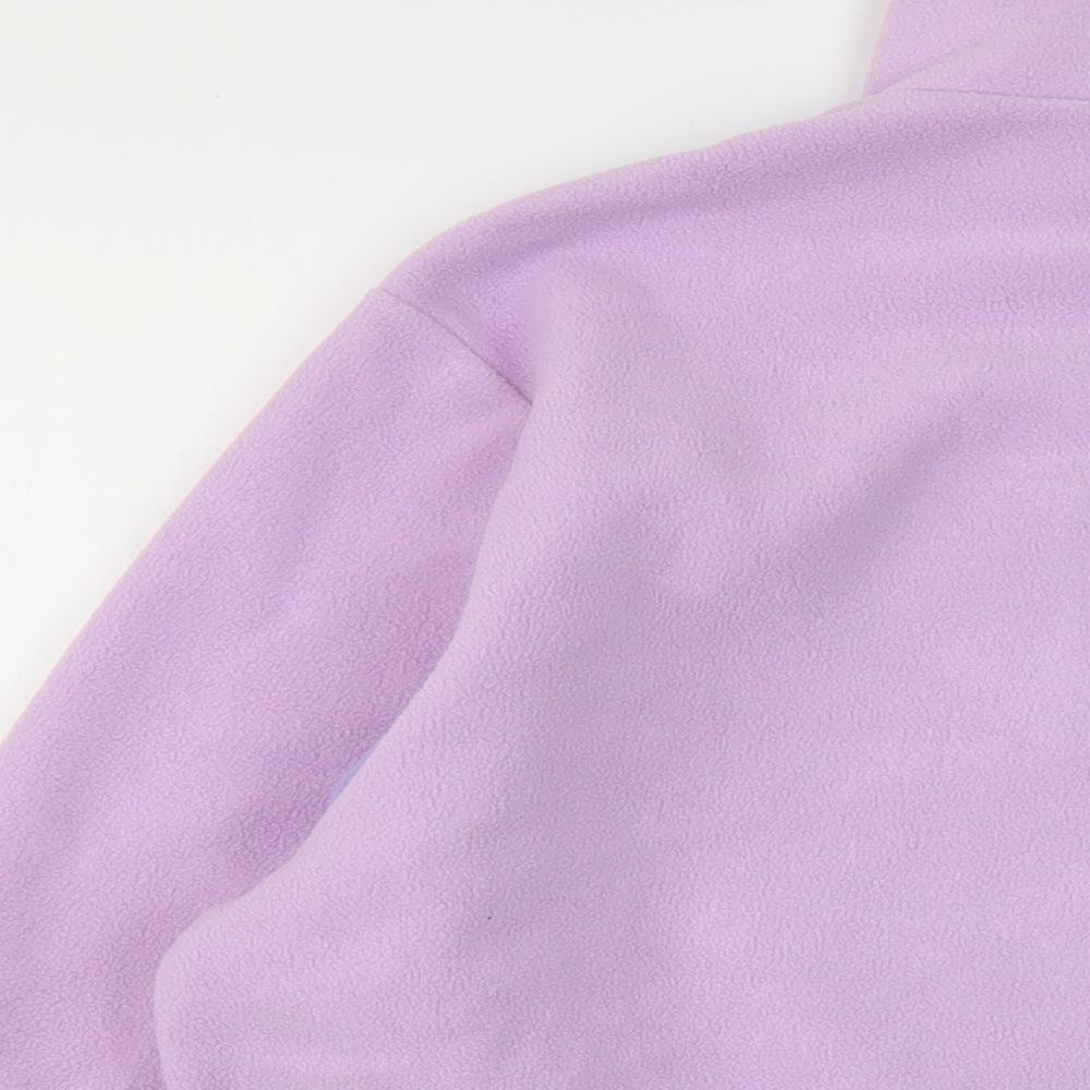 Monki Womens Purple Polyester Pullover Sweatshirt Size M Zip